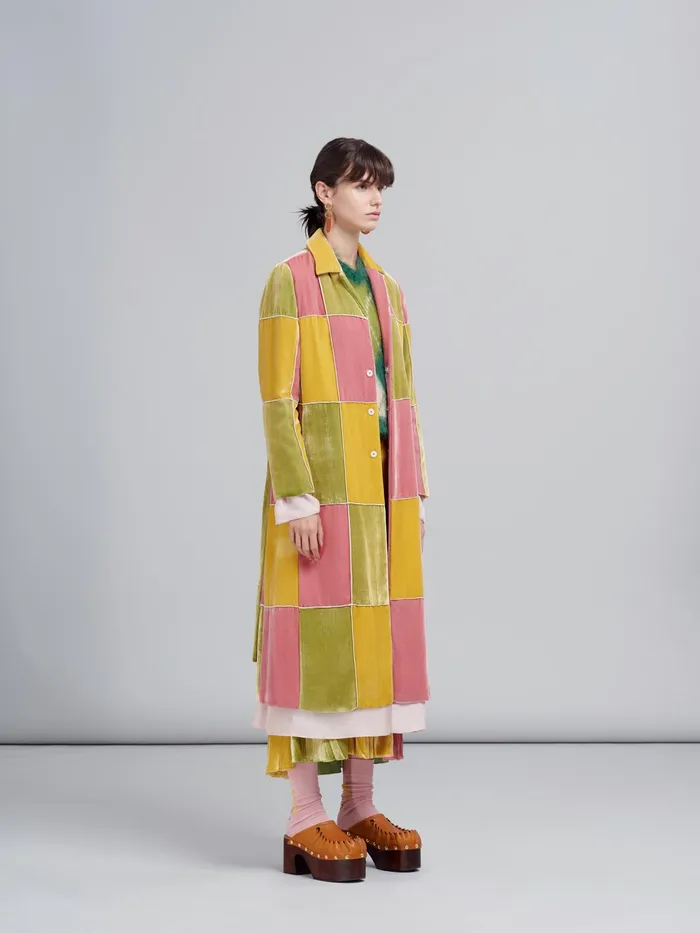 Marni Fluid Velvet Skirt Peony Womens Skirts Marni Fluid Velvet Skirt Peony Womens Skirts