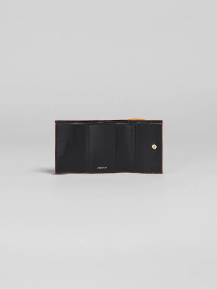 Marni Green Saffiano Leather Trifold Wallet Lime Womens Wallets and Small Leather Goods Marni Green Saffiano Leather Trifold Wallet Lime Womens Wallets and Small Leather Goods