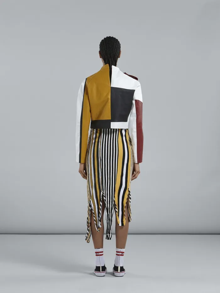 Marni Leather Biker Jacket Gold Womens Coats and Jackets Marni Leather Biker Jacket Gold Womens Coats and Jackets