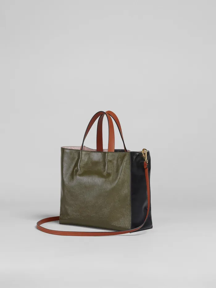 Marni Museo Soft Small Bag In And Green Leather Black Womens Shopping Bags Marni Museo Soft Small Bag In And Green Leather Black Womens Shopping Bags