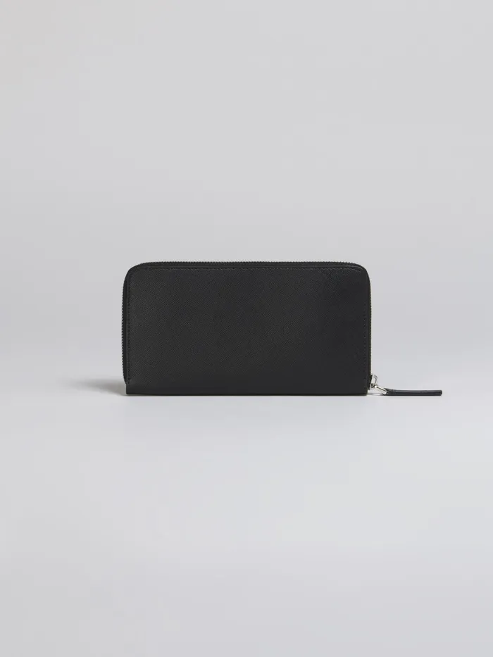 Marni Saffiano Leather Ziparound Wallet Black Mens Wallets and Small Leather Goods Marni Saffiano Leather Ziparound Wallet Black Mens Wallets and Small Leather Goods