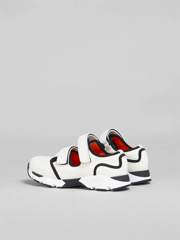 Marni White Techno Fabric Sneakers Alabaster Womens Sneakers Marni White Techno Fabric Sneakers Alabaster Womens Sneakers