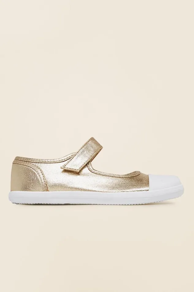 Mary Janes Girl Seed Heritage Mary Jane Canvas Shoes Gold