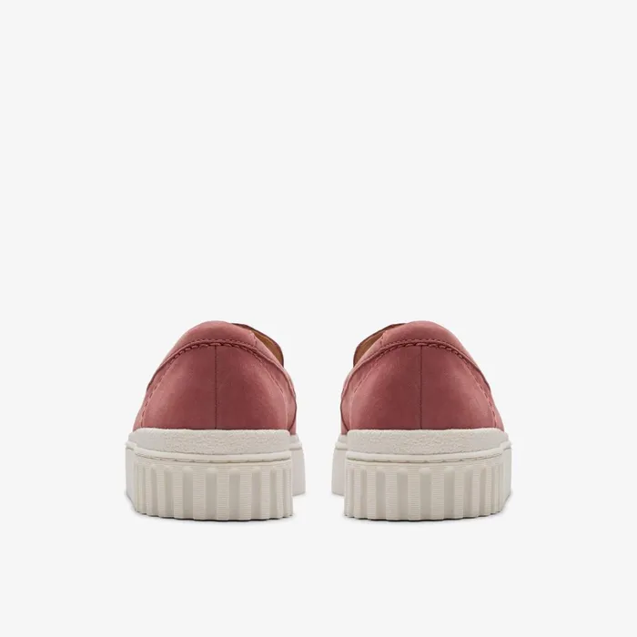 Mayhill Cove Dusty Rose Nubuck Women Clarks SlipOns