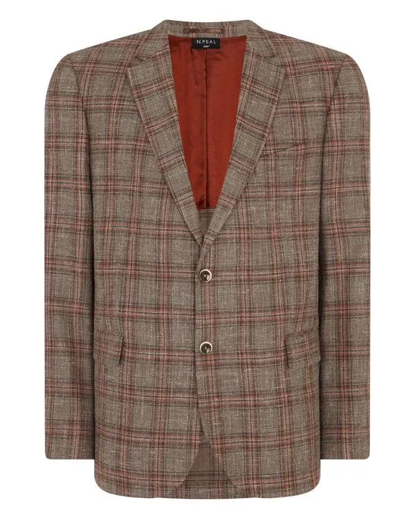 Men 007 Woven Check JacketIn Multi Multi NPeal Coats and Jackets