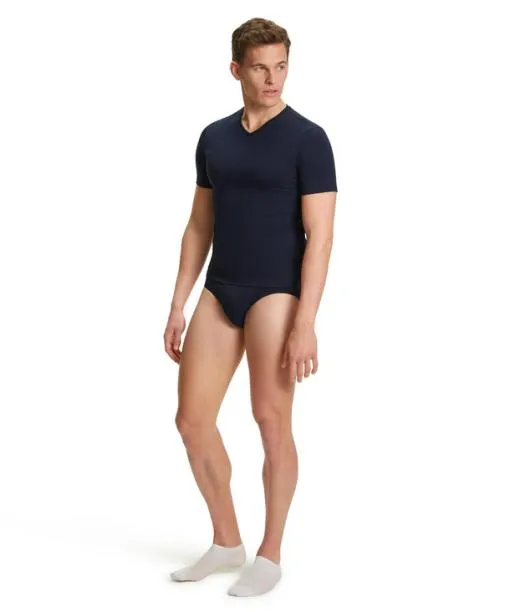 Men 2Pack Men TShirt Vneck Daily Comfort Midnight FALKE Shirts
