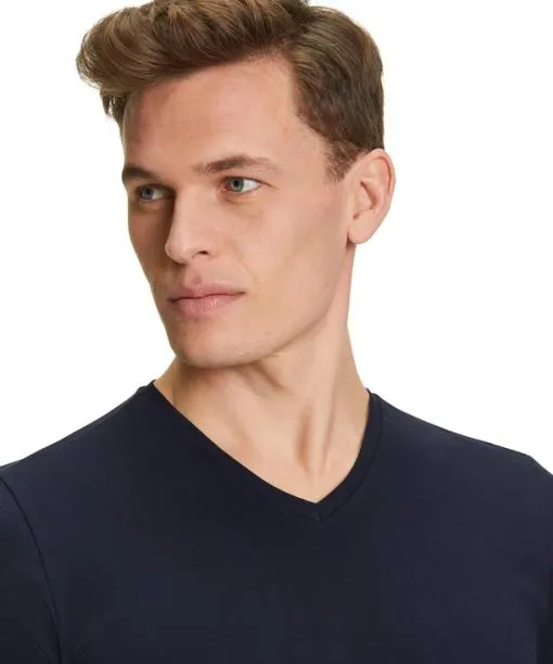 Men 2Pack Men TShirt Vneck Daily Comfort Midnight FALKE Shirts