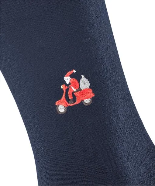 Men Airport Driving Santa Men Socks Space Blue FALKE Socks