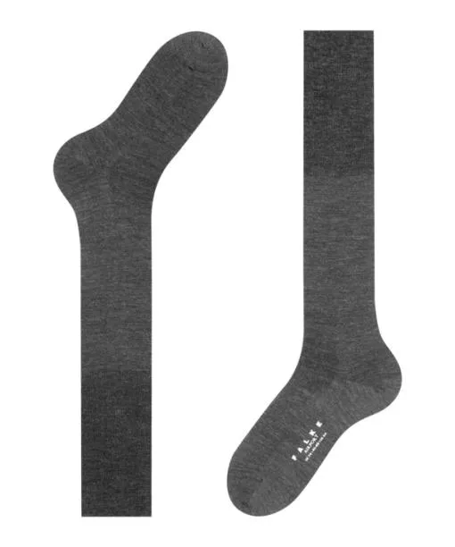 Men Airport Men Kneehigh Socks Dark Grey FALKE Knee High Socks
