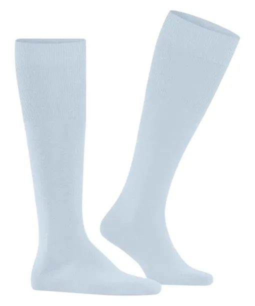 Men Airport Men Kneehigh Socks Light Blue FALKE Knee High Socks