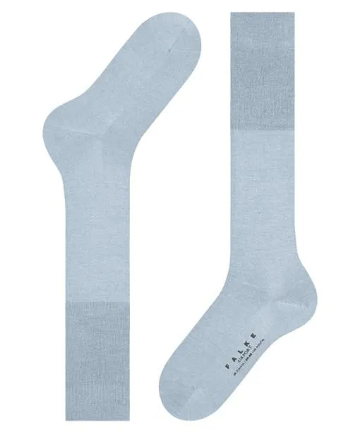 Men Airport Men Kneehigh Socks Light Blue FALKE Knee High Socks