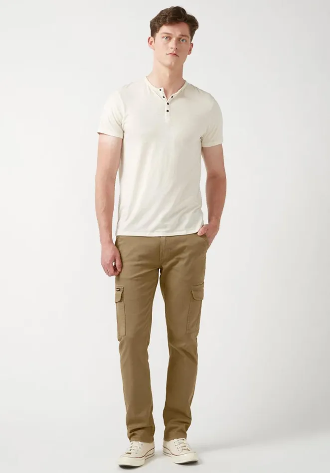 Men Cargo Joe Dark Beige Men039s Straight Leg Pants Dark Beige Buffalo David Bitton Pants