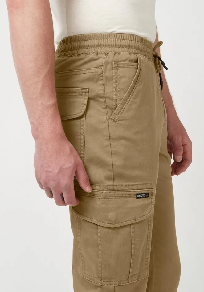 Men Cargo Tom Dark Beige Men039s Jogger Pants Dark Beige Buffalo David Bitton Pants