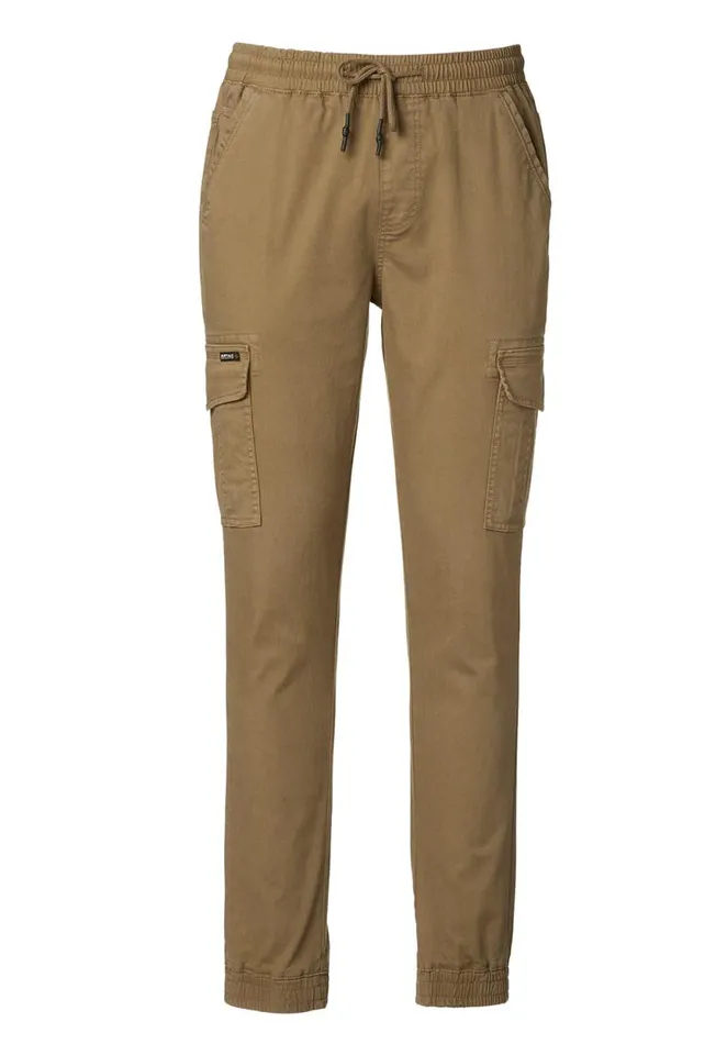 Men Cargo Tom Dark Beige Men039s Jogger Pants Dark Beige Buffalo David Bitton Pants