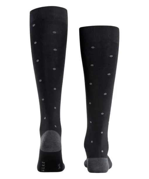 Men Dot Men Kneehigh Socks Anthracite Mel FALKE Knee High Socks