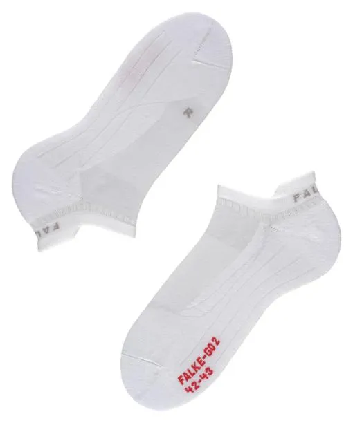 Men GO2 Invisible Men Golf No Show Socks White FALKE Golf Socks