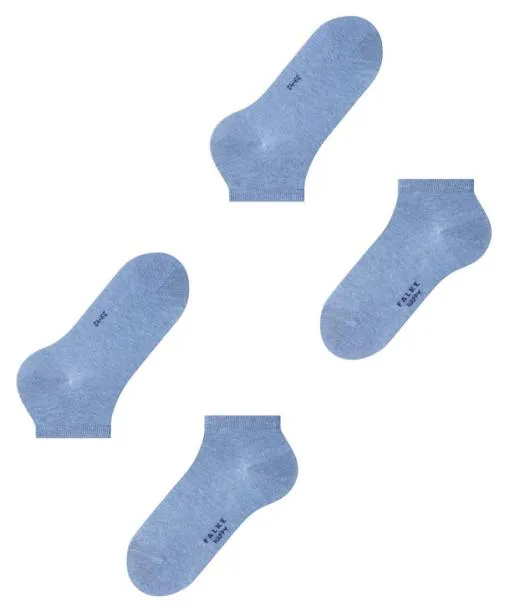 Men Happy 2Pack Men Sneaker Socks Light Denim FALKE Ankle Socks