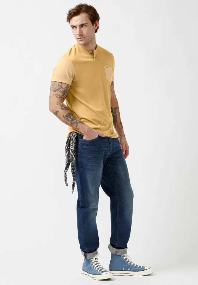 Men Kaddy Tan ShortSleeve Mens Top Tan Buffalo David Bitton Tops and Tees