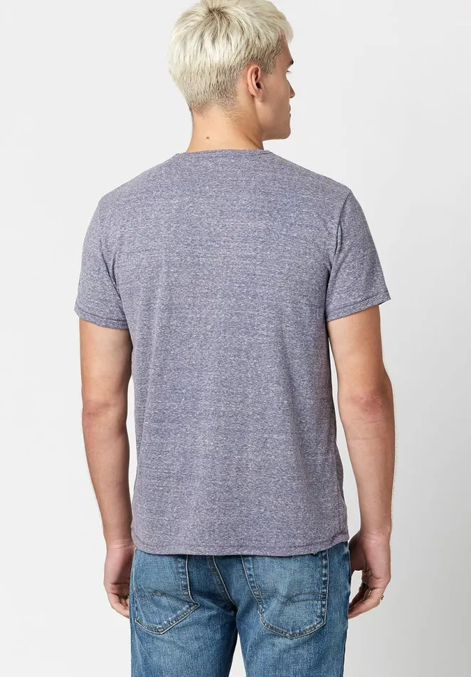 Men Kamir Speckled Knit Henley Ruby Buffalo David Bitton Tops and Tees