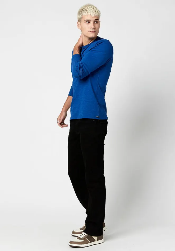 Men Kirock Henley Shirt Milk Buffalo David Bitton Sweaters