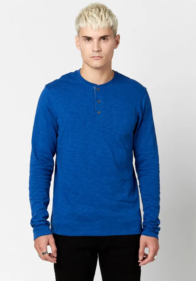 Men Kirock Henley Shirt Milk Buffalo David Bitton Sweaters
