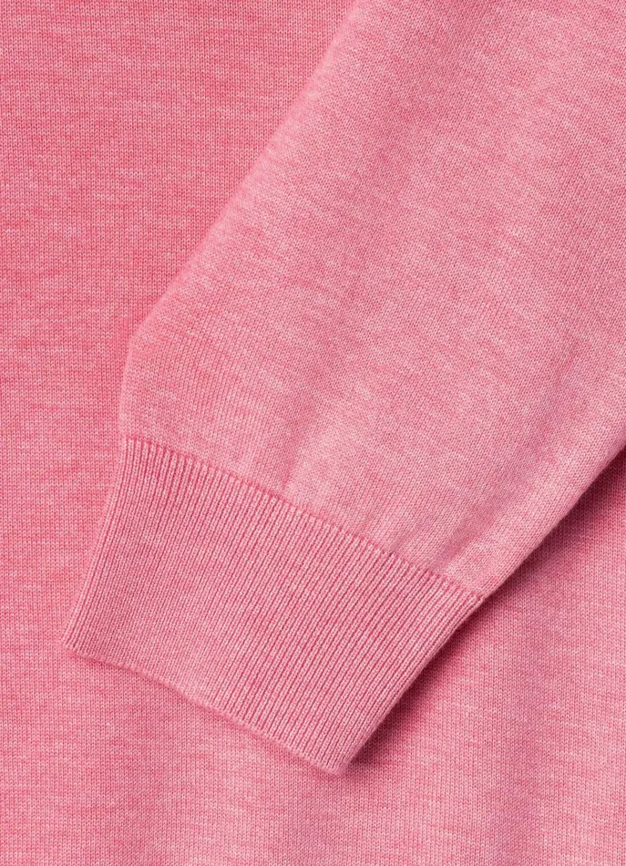 Men Knitwear Faonnable Embroidered Bird Crew Neck Jumper Magenta Purple