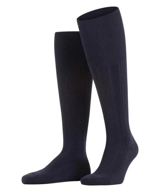 Men Lhasa Rib Men Kneehigh Socks Dark Navy FALKE Knee High Socks