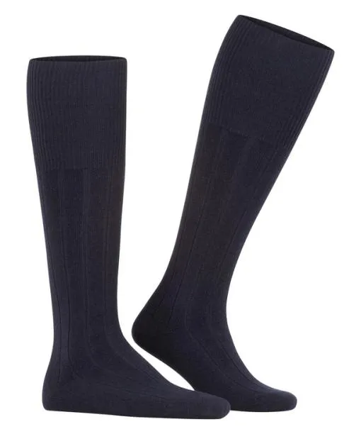 Men Lhasa Rib Men Kneehigh Socks Dark Navy FALKE Knee High Socks