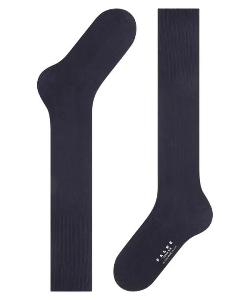 Men Lhasa Rib Men Kneehigh Socks Dark Navy FALKE Knee High Socks