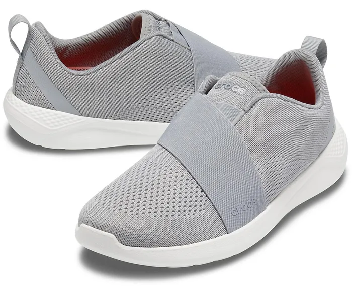 Men LiteRide Modform SlipOn Light Grey White Crocs Sneakers