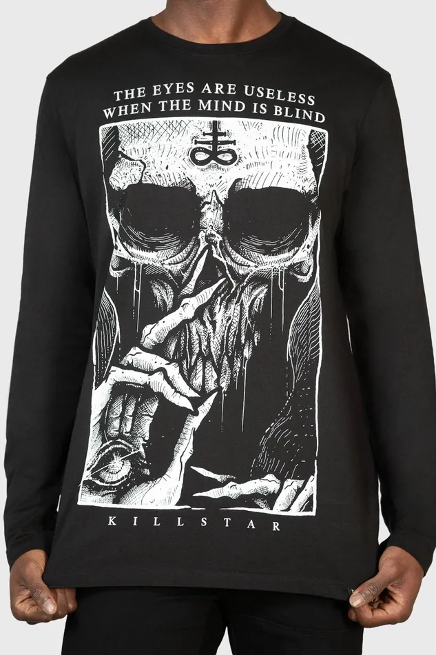 Men Long Sleeves Killstar Blind Mind Long Sleeve Top