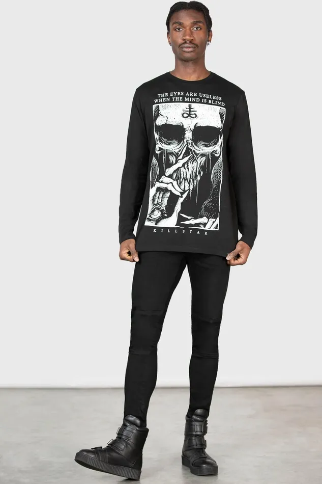 Men Long Sleeves Killstar Blind Mind Long Sleeve Top