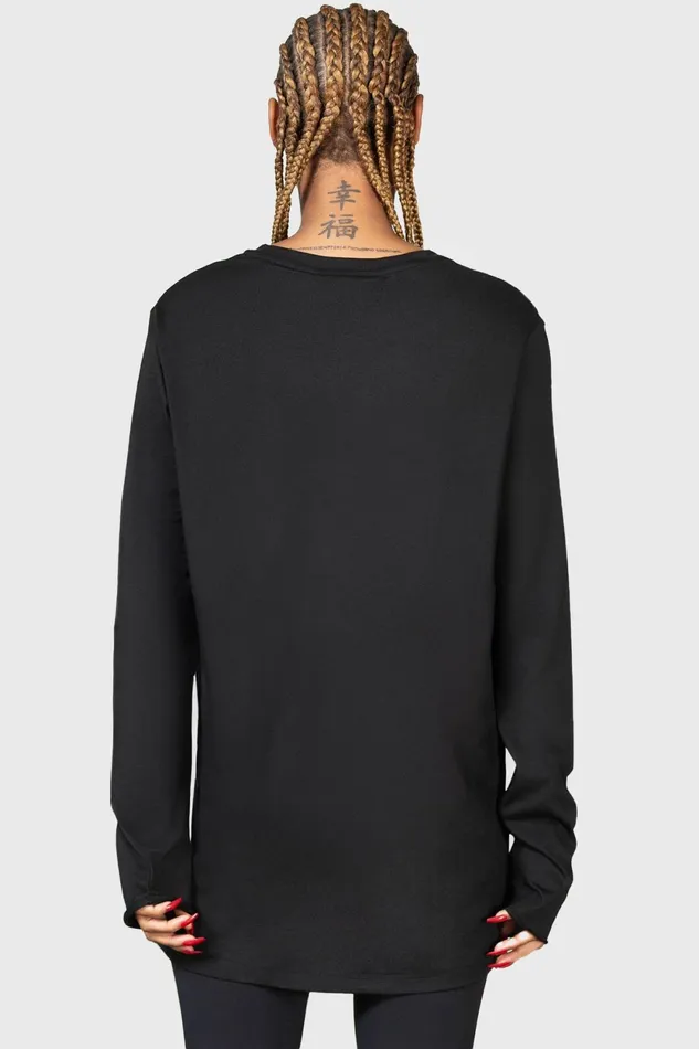 Men Long Sleeves Killstar Infernal Ashes Long Sleeve Top