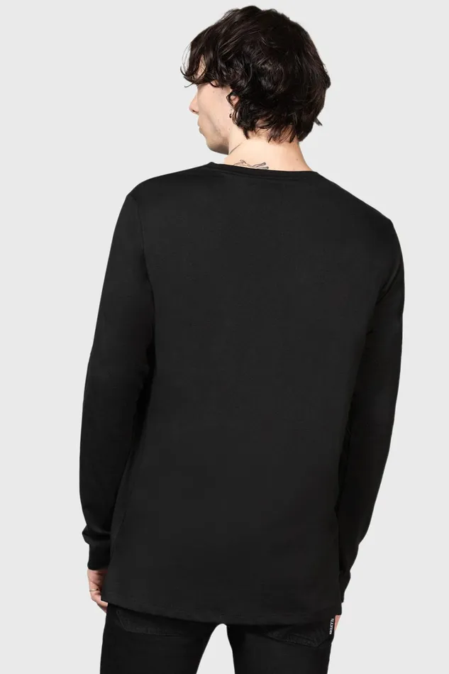 Men Long Sleeves Killstar Infernal Ashes Long Sleeve Top
