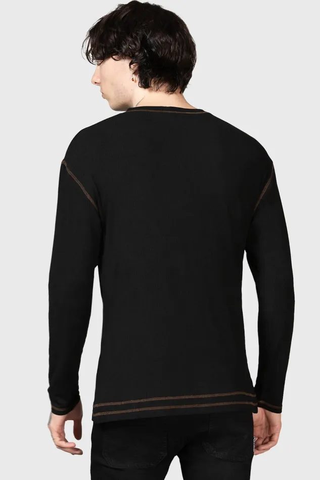Men Long Sleeves Killstar Otherworlds Henley Top