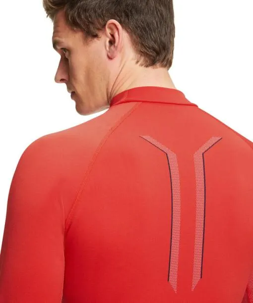 Men Men Long Sleeve Shirt Maximum Warm Tangerine FALKE Long Sleeve Shirts