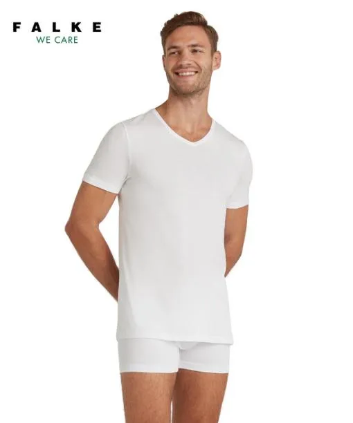 Men Men TShirt Vneck Daily Natural White FALKE Shirts