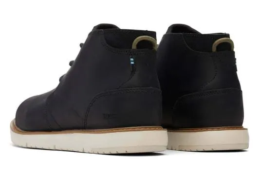 Men MenNavi Black Water Resistant Boot Water Resistant Black TOMS Boots