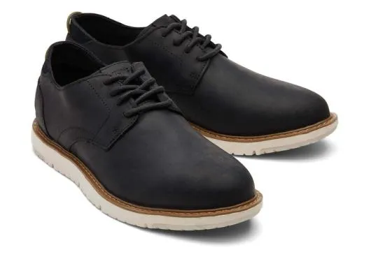 Men Navi Black Water Resistant Dress Shoe Water Resistant Black TOMS Dress Shoes