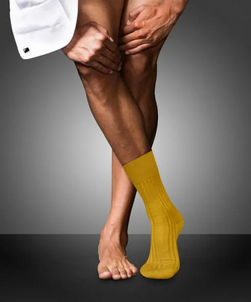 Men No 13 Finest Piuma Cotton Men Socks Mimosa FALKE Socks