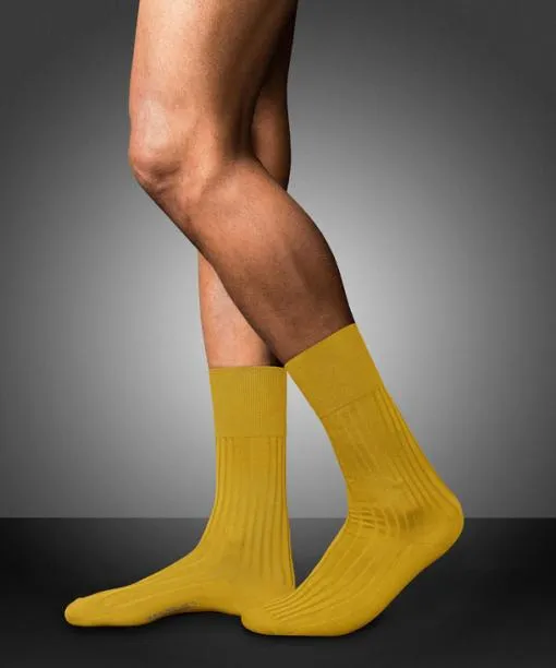 Men No 13 Finest Piuma Cotton Men Socks Mimosa FALKE Socks