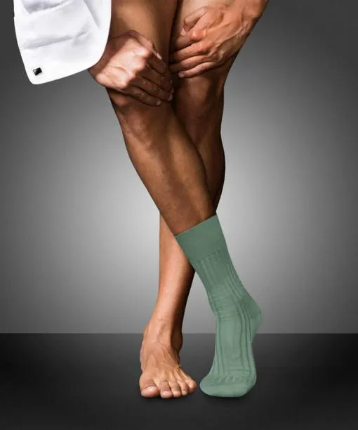 Men No 13 Finest Piuma Cotton Men Socks Sage FALKE Socks