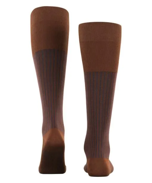 Men Oxford Stripe Men Kneehigh Socks Chestnut FALKE Knee High Socks
