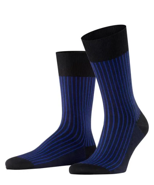 Men Oxford Stripe Men Socks Black FALKE Socks
