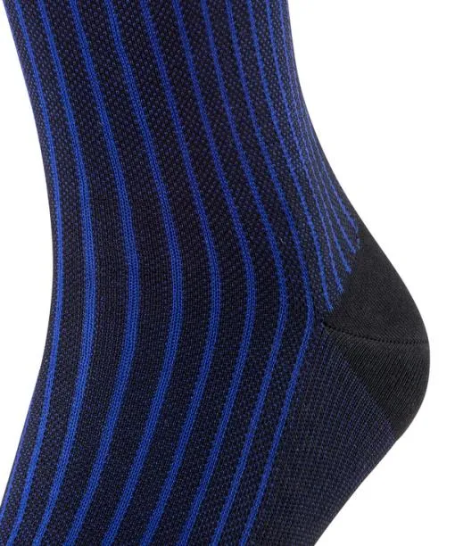 Men Oxford Stripe Men Socks Black FALKE Socks