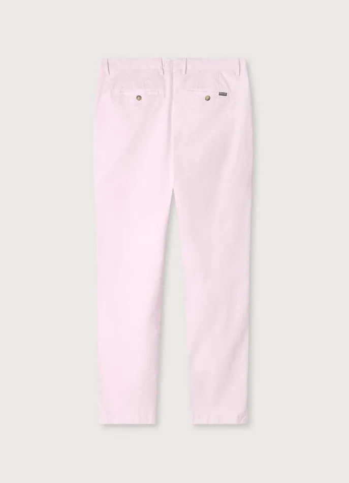 Men Pants Faonnable Regular Fit Stretch Chinos Dusk Purple