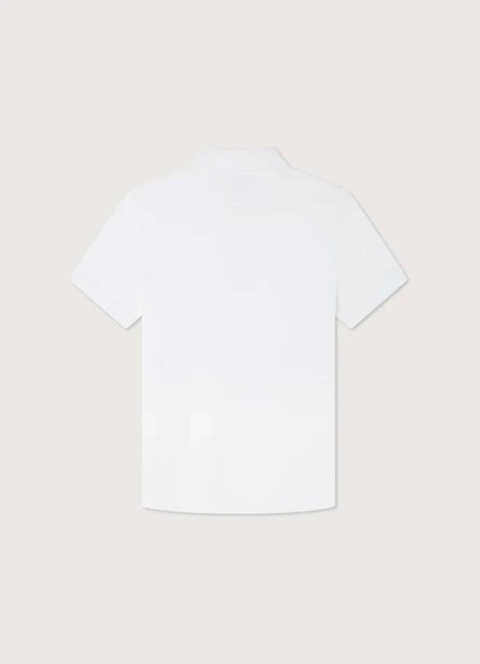 Men Polo Shirts Faonnable Regular Fit Pima Polo White