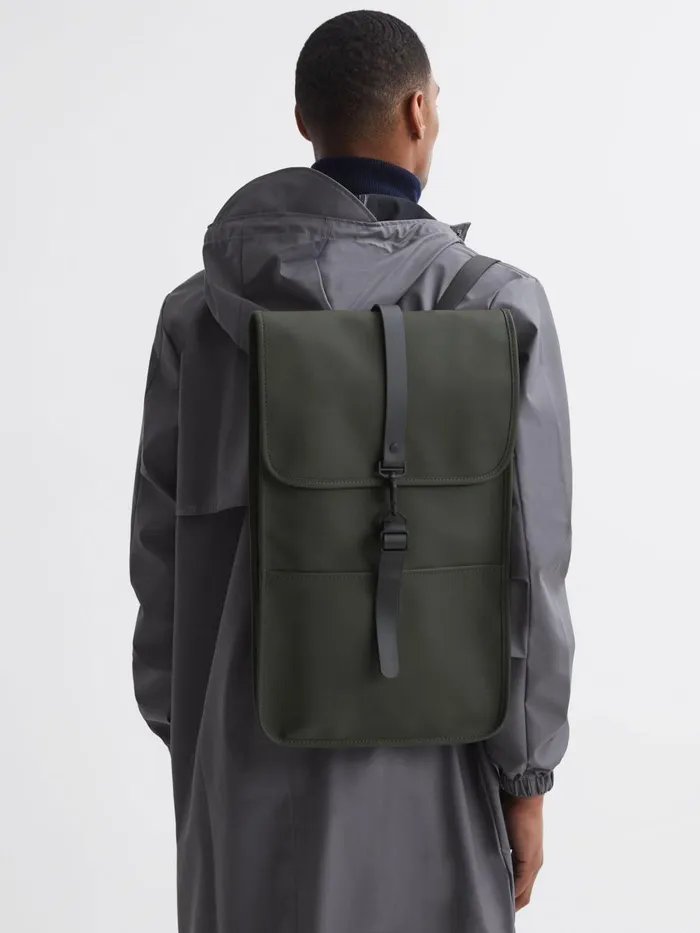 Men Reiss Brands Flap Backpack Green