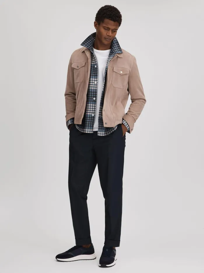 Men Reiss Brands Plemont Trainers Navywhite
