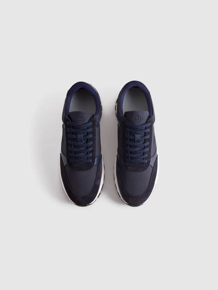 Men Reiss Brands Plemont Trainers Navywhite
